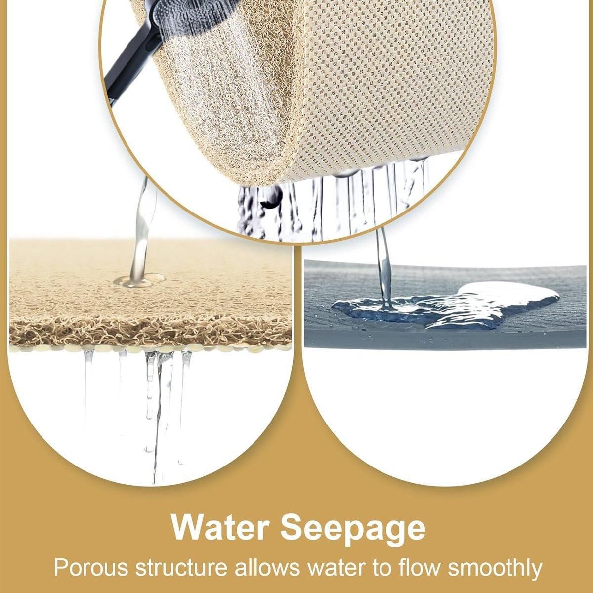 Waterproof Non-Slip Bathroom Shower Mat Anti-Slip Rug Toilet Floor Mat Washable - Grey-60*80cm