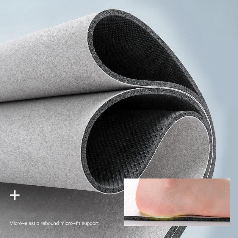 50x80CM Super Absorbent Floor Mat Soft Quick-Drying Non-Slip Diatom Mud Bath - Blue-Oval