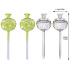 2PCS Automatic Glass Watering Cactus Plant Flower Self Drip Irrigation Tool - Transparent