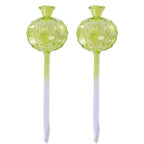 2PCS Automatic Glass Watering Cactus Plant Flower Self Drip Irrigation Tool - Transparent
