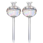 2PCS Automatic Glass Watering Cactus Plant Flower Self Drip Irrigation Tool - Transparent