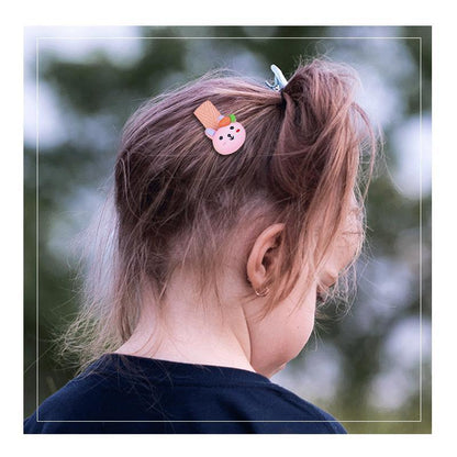 26Pcs Hair Clips Set Snap Bows and Hairpins for Styling and Everyday Use - Fruit and Vegetable ( Without Bottle)