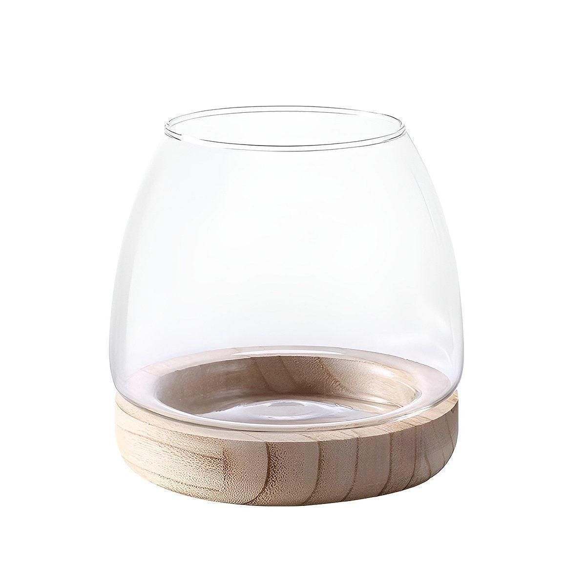 Japanese Style Small Glass Vases Fish Tank for Elegant Home Decor - S