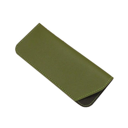 Pu Leather Eyeglass Sunglasses Reading Glasses Case Soft Pouch Bag Pocket - Grey