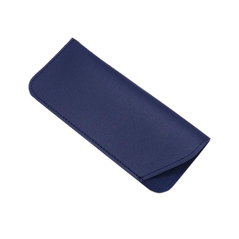 Pu Leather Eyeglass Sunglasses Reading Glasses Case Soft Pouch Bag Pocket - Grey