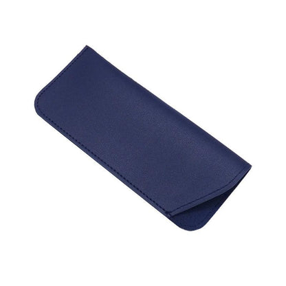 Pu Leather Eyeglass Sunglasses Reading Glasses Case Soft Pouch Bag Pocket - Grey