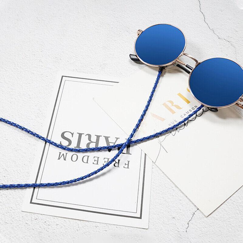 PU Sunglasses Reading Glasses Spectacles Eyeglass Holder Strap Chain - Black