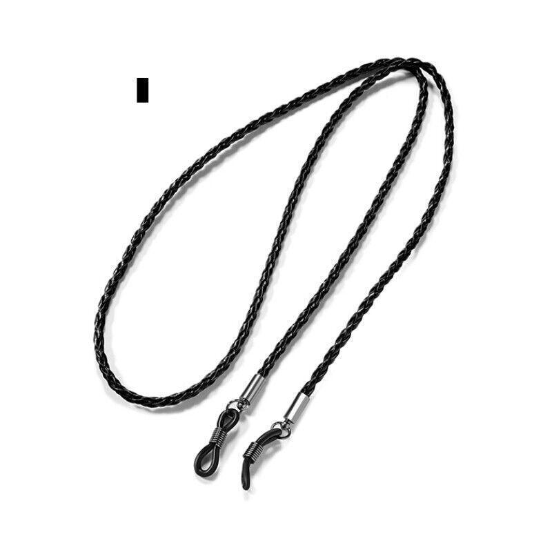 PU Sunglasses Reading Glasses Spectacles Eyeglass Holder Strap Chain - Pink