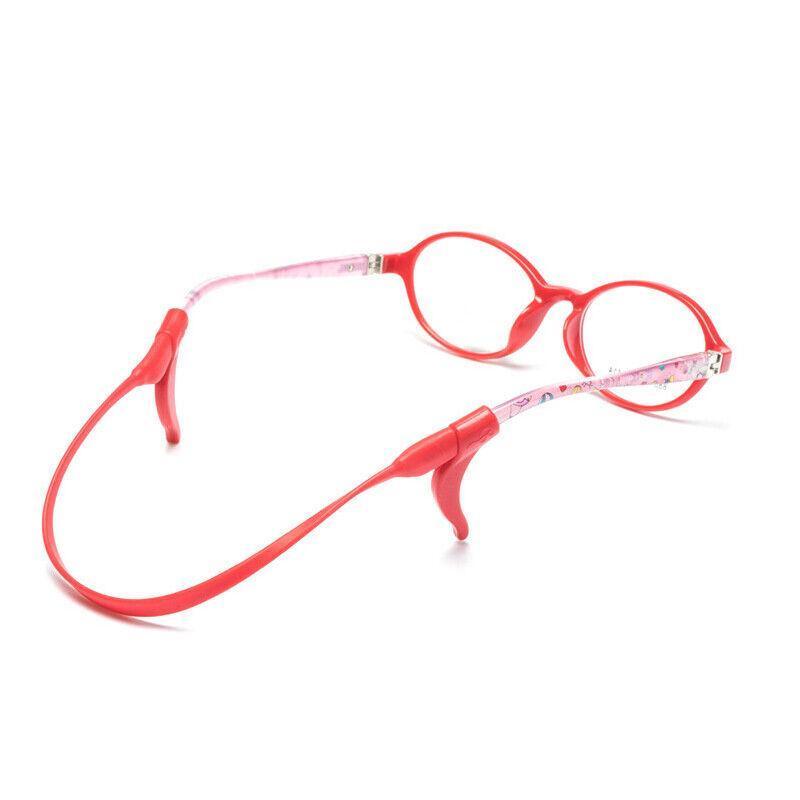 Silicone Glasses Strap and Ear Grip Set Eyeglasses Holder Cord with Hooks 20cm - Blue