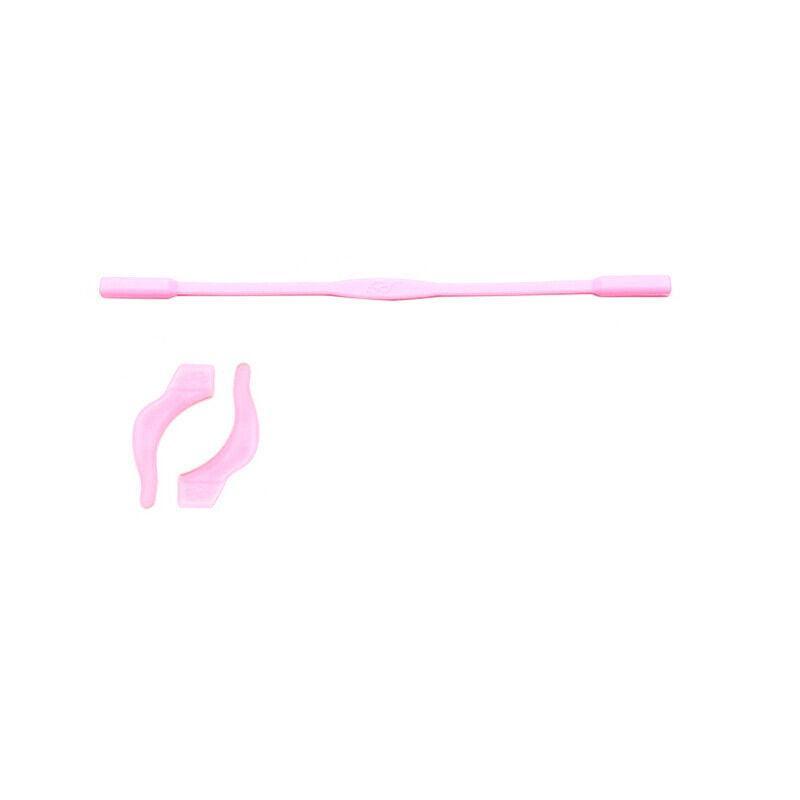 Silicone Glasses Strap and Ear Grip Set Eyeglasses Holder Cord with Hooks 20cm - Yellow