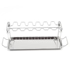 Foldable Stainless Steel Barbecue Grill Rack for Chicken Legs Outdoor Cooking
