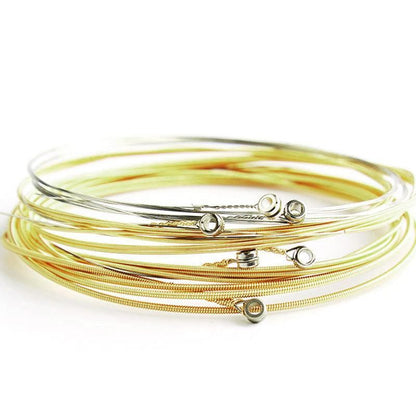 Acoustic Music Guitar Strings Steel Premium Light Universal 6 pcs Sent Free Pick