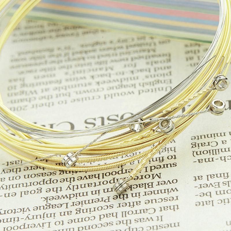 Acoustic Music Guitar Strings Steel Premium Light Universal 6 pcs Sent Free Pick