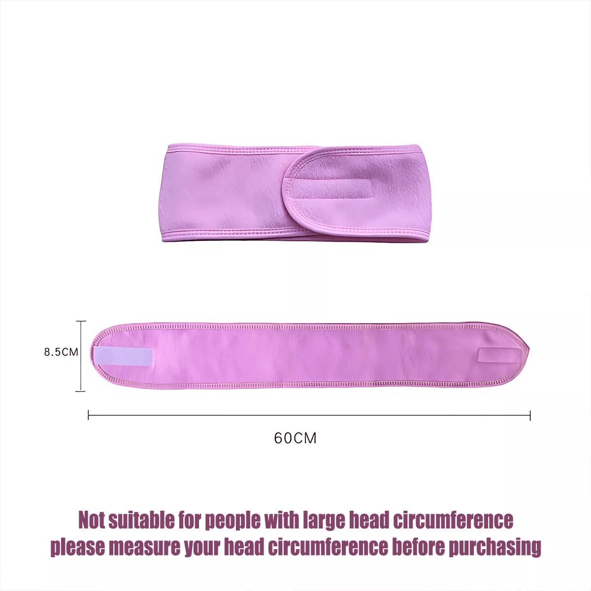 8-Colours Wrap Head Band Hairband Hair Band Adjustable Facial Make Up Face Wash Au - Blue