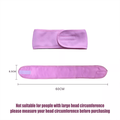 8-Colours Wrap Head Band Hairband Hair Band Adjustable Facial Make Up Face Wash Au - Blue