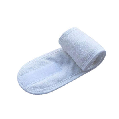 8-Colours Wrap Head Band Hairband Hair Band Adjustable Facial Make Up Face Wash Au - Blue