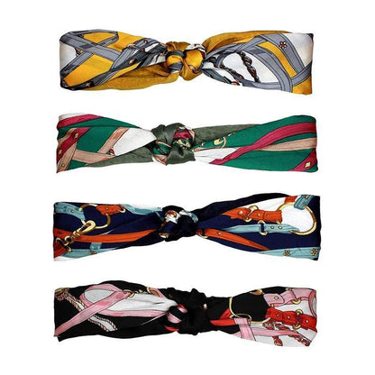 Women Lady Boho Bohemian Cross hair head headband band Scarf Wrap Bandana AU - Yellow