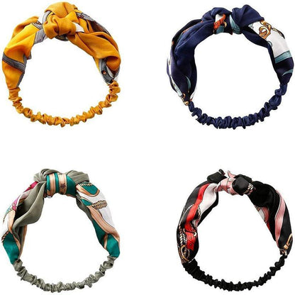 Women Lady Boho Bohemian Cross hair head headband band Scarf Wrap Bandana AU - Yellow