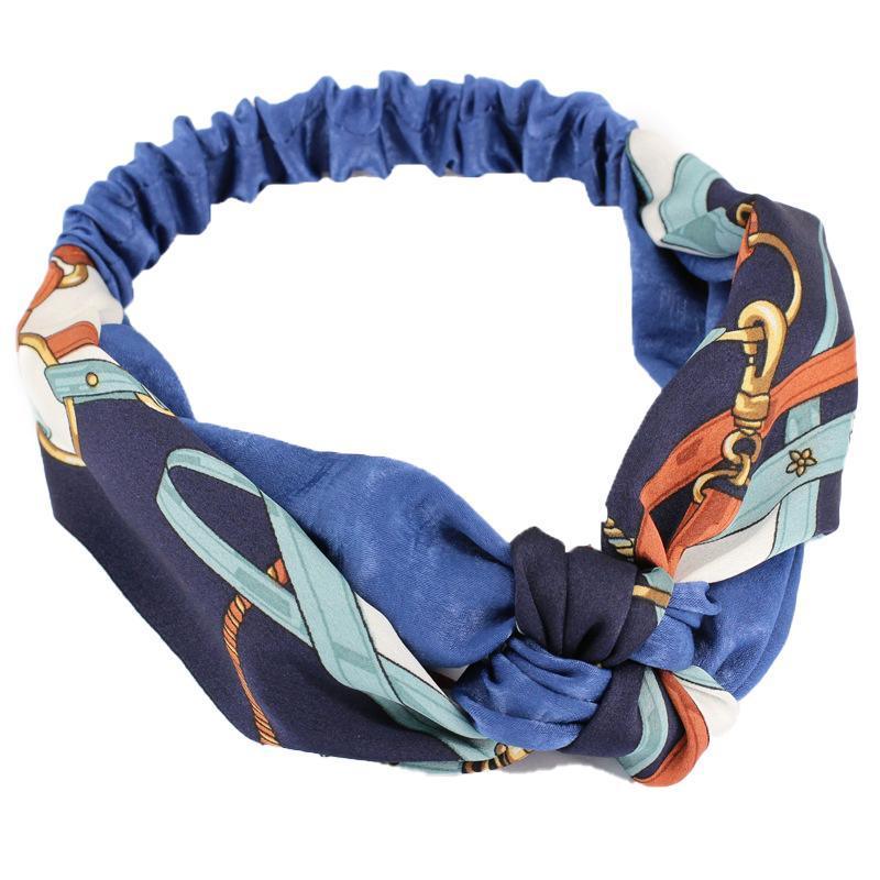 Women Lady Boho Bohemian Cross hair head headband band Scarf Wrap Bandana AU - Yellow