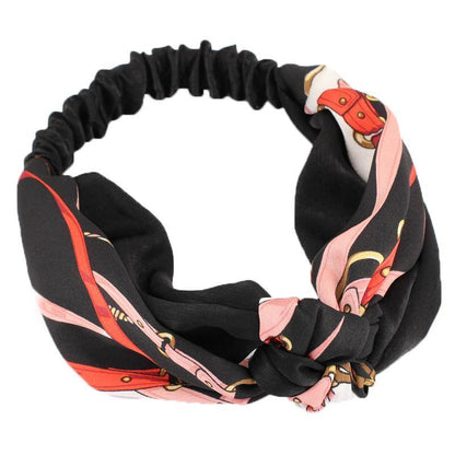 Women Lady Boho Bohemian Cross hair head headband band Scarf Wrap Bandana AU - Yellow