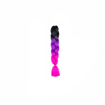 Coloured Jumbo Braiding Hair Extensions Braids Twist Hight Temperature Kanekalon - C1