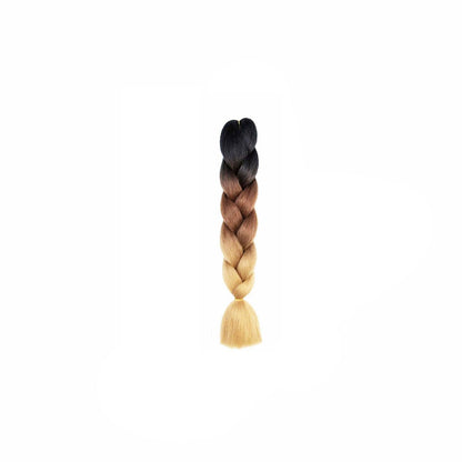 Coloured Jumbo Braiding Hair Extensions Braids Twist Hight Temperature Kanekalon - C1
