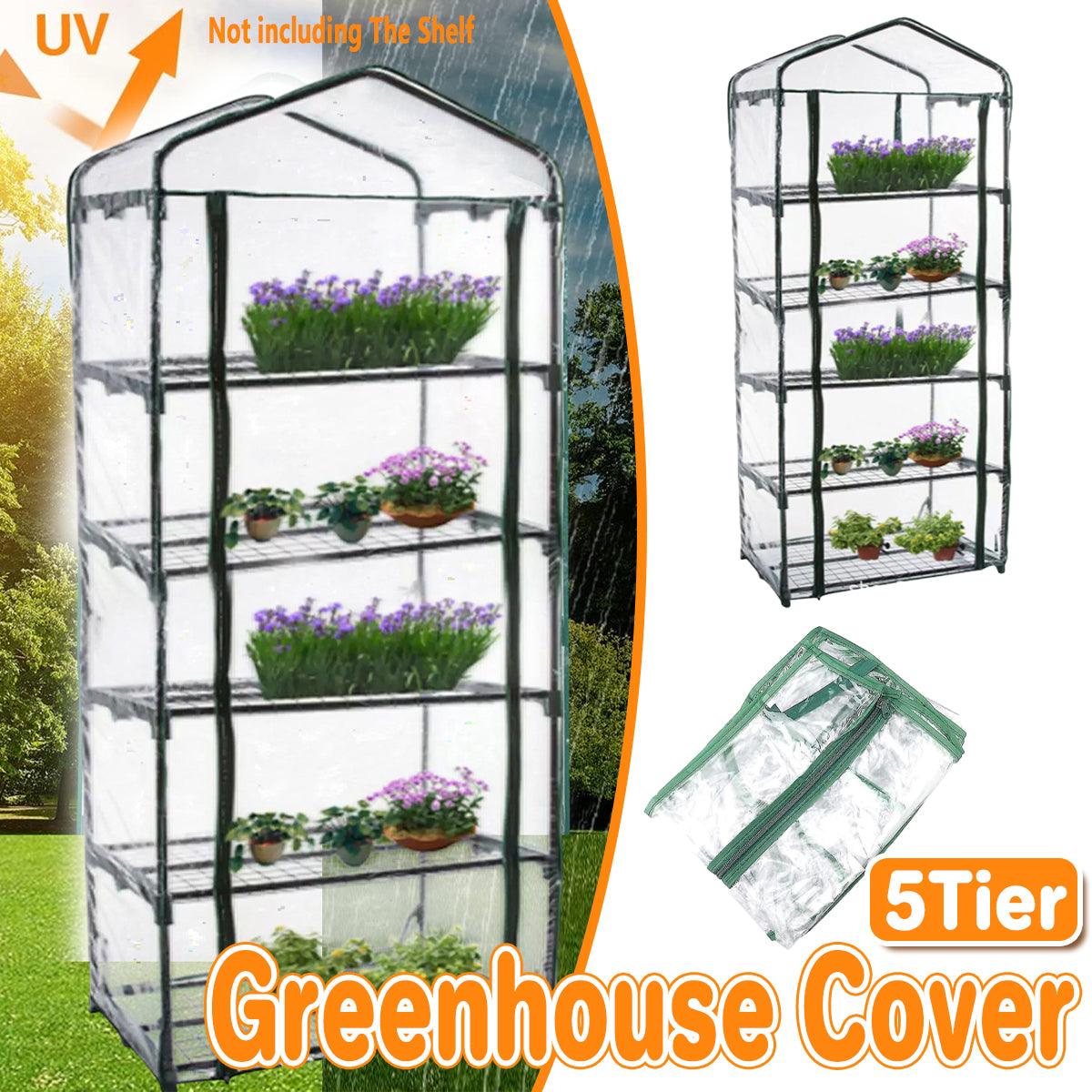 5 Tier Garden PVC Plant Insulation Warming Shed Conservatory Cover No Brackets