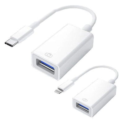 For Iphone Or Type C To Usb Otg Data Cable Adapter Male 3.0 A Female Converter - iOS