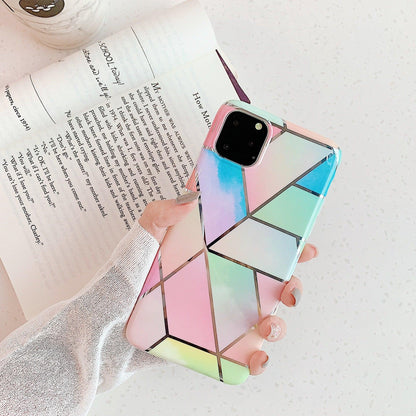 Rainbow Case for iPhone 14 13 12 11 Pro Max XR XS Marble Phone Shockproof Cover Silicone - For iphone 14 Plus