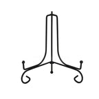 Plate Stands Iron Display Easel Photo Picture Bowl Dish Book Holder Frame Black - 7 Inch
