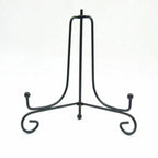 Plate Stands Iron Display Easel Photo Picture Bowl Dish Book Holder Frame Black - 7 Inch