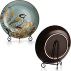Plate Stands Iron Display Easel Photo Picture Bowl Dish Book Holder Frame Black - 7 Inch