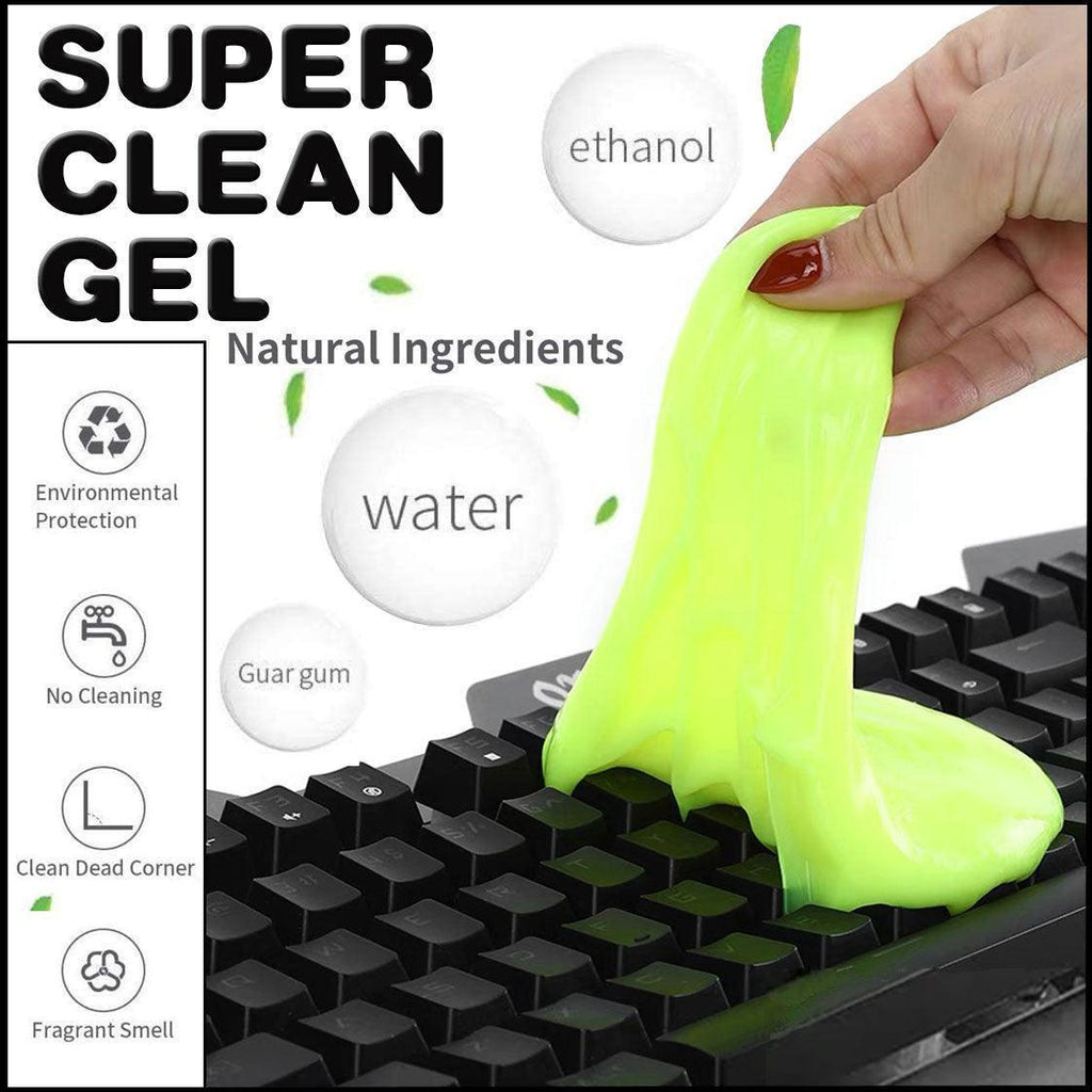 Dust Dirt Cleaning Super Clean Car Laptop Keyboard Home Cleaner - Green