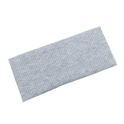 Women Headband Solid Wide Turban Knitted Cotton Hairband Girls Elastic Hair Band - Cyan