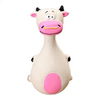 Latex Squeaky Dog Toys Puppy Pet Chew Toys Squeaker Soft and Interactive - White
