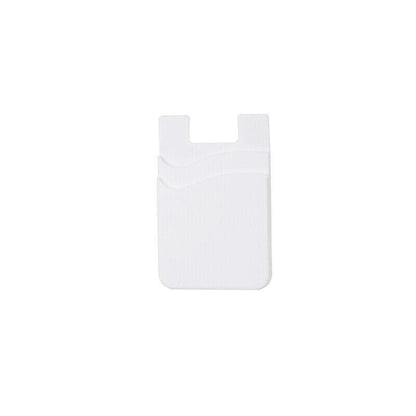 Silicone Phone Card Holder Double Layer Adhesive Wallet with 3M Backing - Green