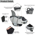 Pet Life Jacket Dog Swim Vest Outdoor Water Gear for Summer Swimming Activities - Pink L