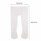 U-shaped All-Cotton Maternity Pillow Multifunctional Lumbar Side Sleep Cushion - Grey