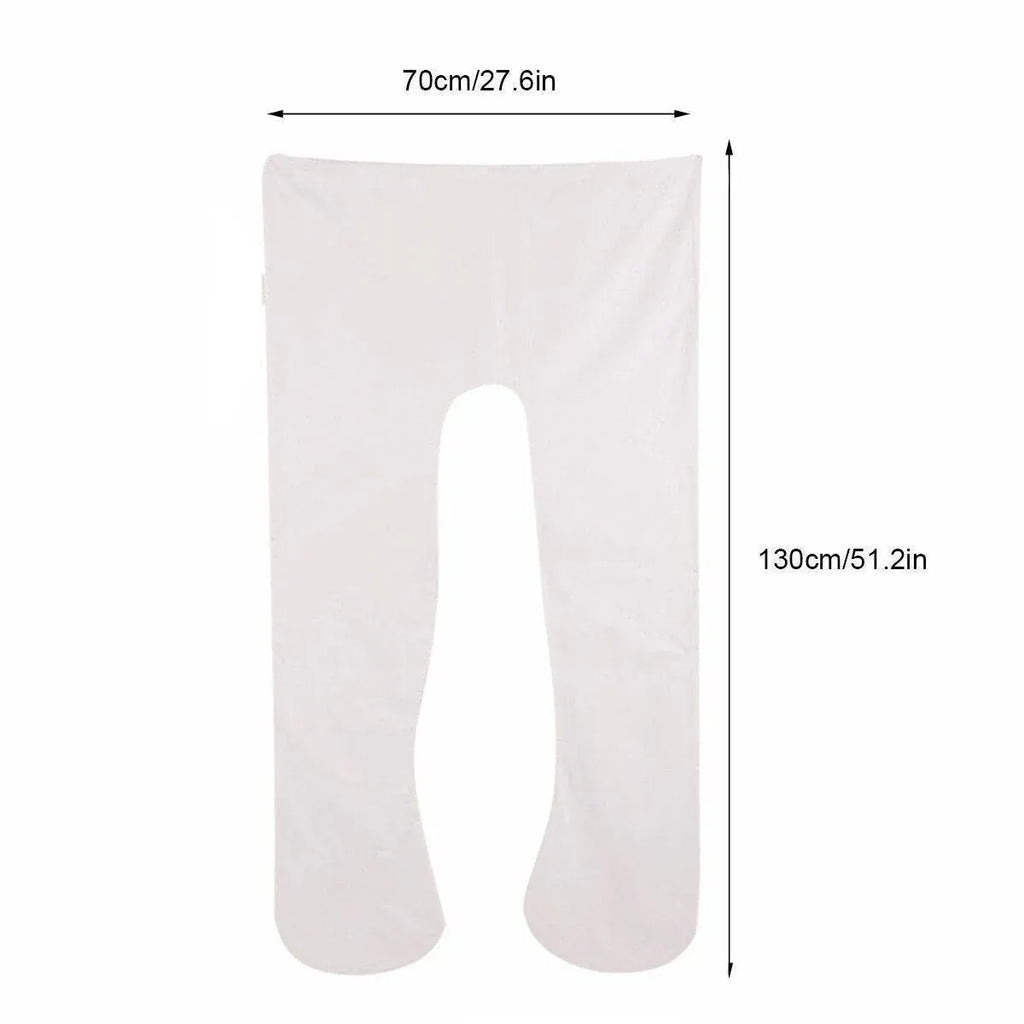 U-shaped All-Cotton Maternity Pillow Multifunctional Lumbar Side Sleep Cushion - Purple