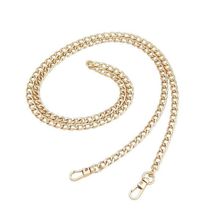 120cm Metal Handbag Shoulder Strap Bag Purse Chain Smooth Replacement Crossbody - Silver