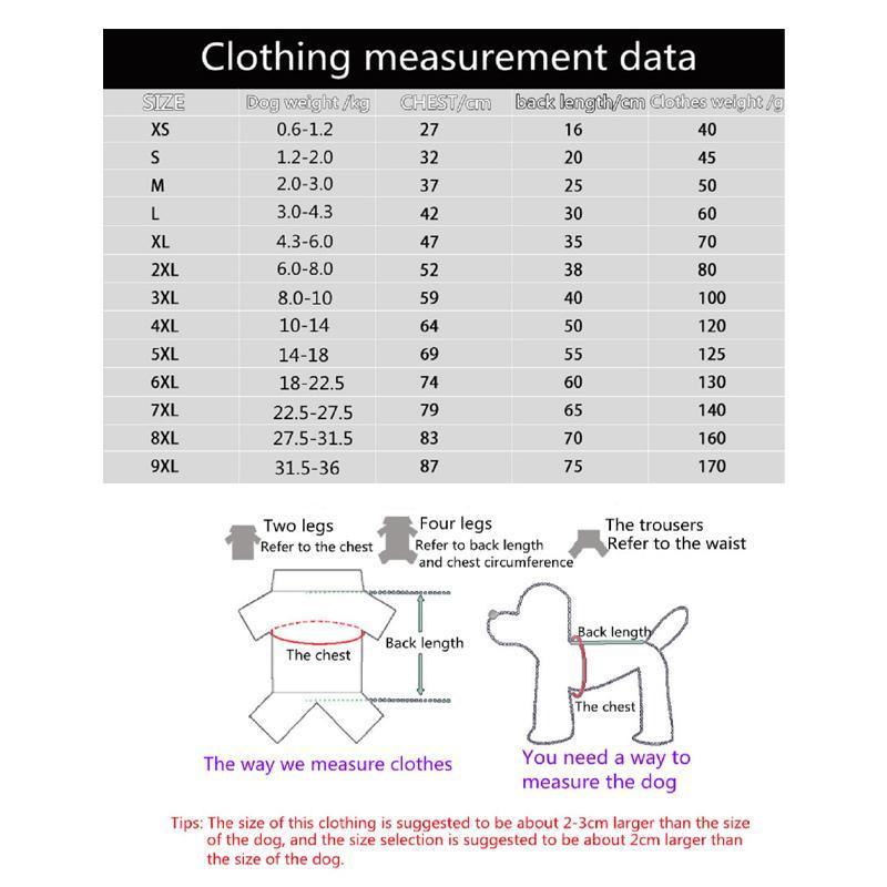 Pet Dog Clothes Hoodie Warm Winter Jumper Puppy Cat Clothing Coat Jacket Shirt - 9XL