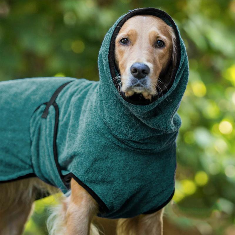 Dog Puppy HoodiesJacket Solid Coat Pet Winter Soft Warm Clothes S-5XL Purple - 5XL