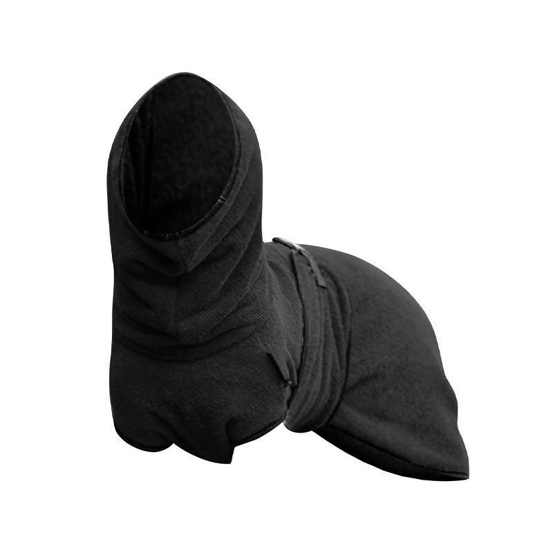 Dog Puppy Hoodies Jacket Solid Coat Pet Winter Soft Warm Clothes S-5XL Black - XL