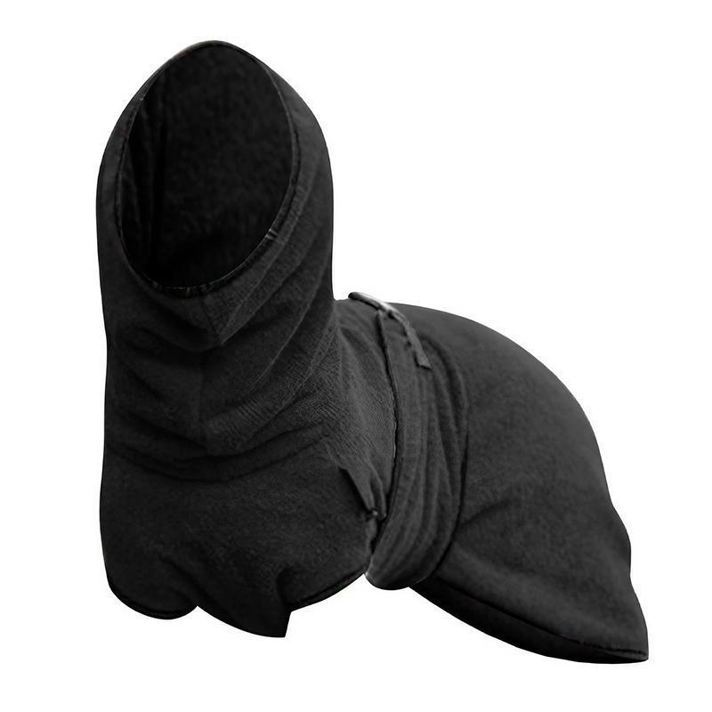 Dog Puppy Hoodies Jacket Solid Coat Pet Winter Soft Warm Clothes S-5XL Black - 3XL