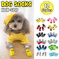 Dog Socks Non-Slip Grip Slip Anti-Slip - Puppy Cat Pet Shoes Slippers M Size - Yellow ducklings