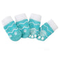 Non Slip Pet Socks for Dogs and Cats Knitted Paw Protector with Grips L Size - Water green ripples