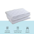 Hotel Mattress Comfort Pads Fabric Bedding Topper Mattress Protectors Cover - 183x203cm-Brushed