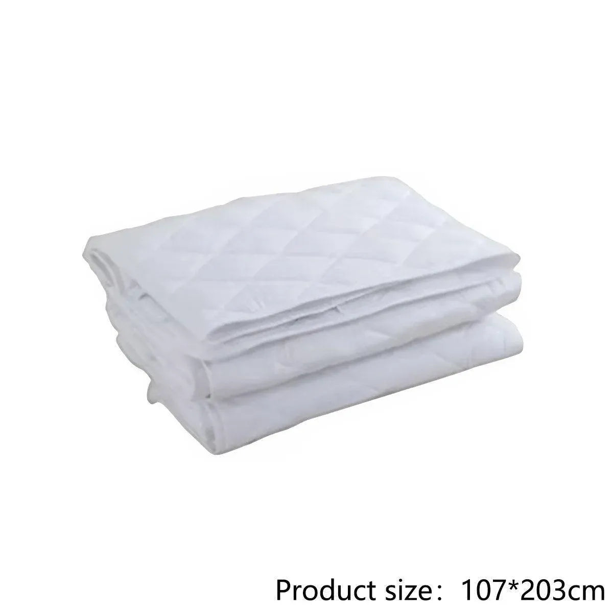 Hotel Mattress Comfort Pads Fabric Bedding Topper Mattress Protectors Cover - 183x203cm-Brushed
