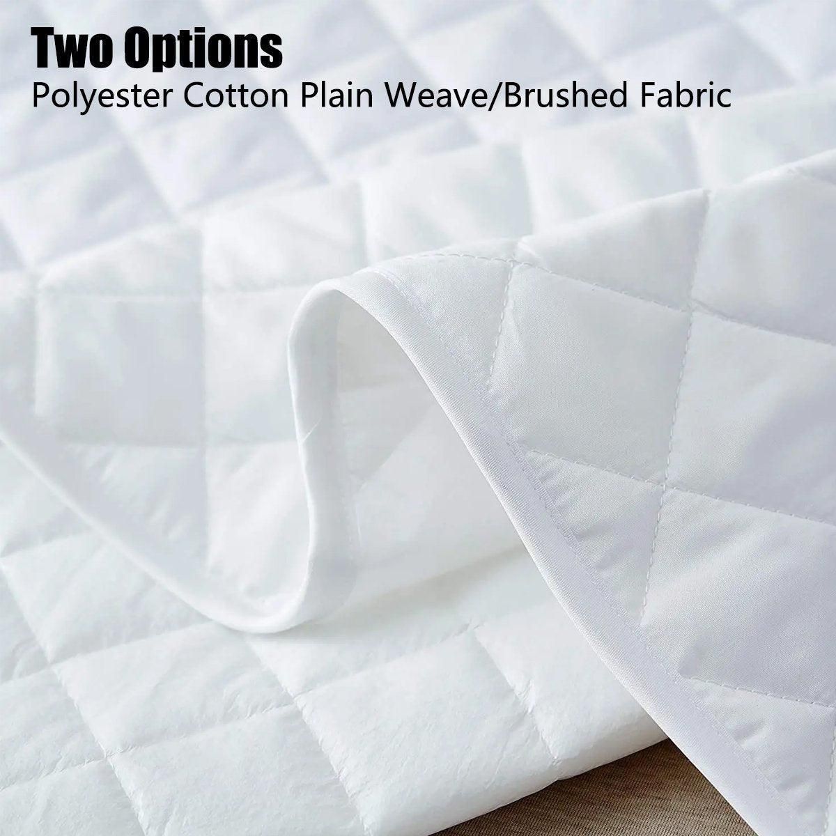 Hotel Mattress Comfort Pads Fabric Bedding Topper Mattress Protectors Cover - 107x203cm-Brushed