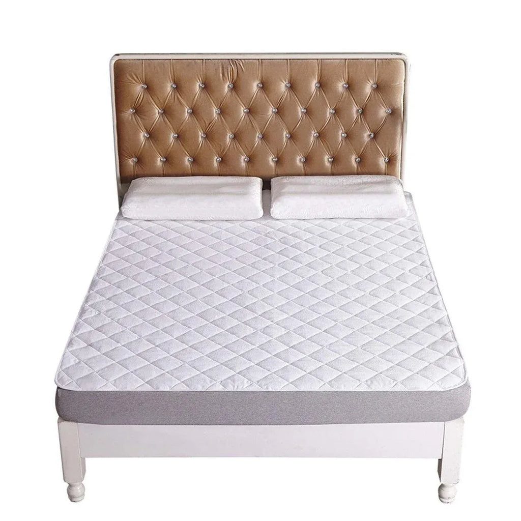 Hotel Mattress Comfort Pads Fabric Bedding Topper Mattress Protectors Cover - 107x203cm-Brushed